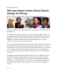 Why Apocalyptic Claims About Climate Change Are Wrong