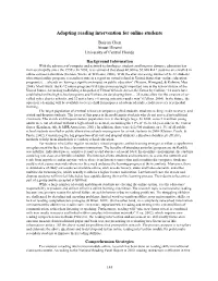 Adapting Reading Intervention for Online Students