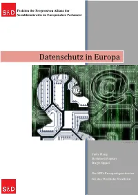 Datenschutz in Europa