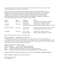 Dem Primary Notice