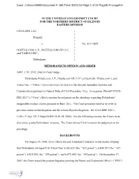 G:\Civil\05 Cases\05 C 6869\Civix.Amend.Answer.Wpd