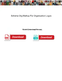 Schema Org Markup for Organization Logos