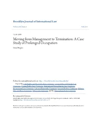 A Case Study of Prolonged Occupation David Hughes