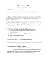 Coastal Assessment Form Addendum