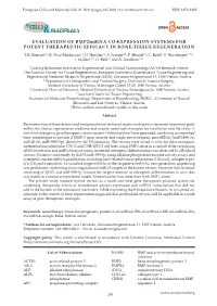 EVALUATION of BMP2/Mirna CO-EXPRESSION SYSTEMS for POTENT THERAPEUTIC EFFICACY in BONE-TISSUE REGENERATION