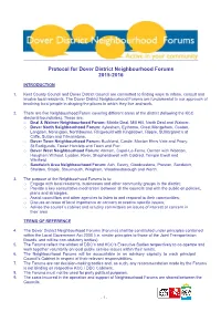 Protocol for Dover District Neighbourhood Forums 2015-2016