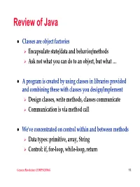 Review of Java