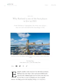 Why Rutland Is One of the Best Places to Live in 2021