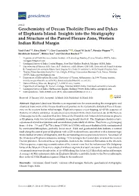 Geochemistry of Deccan Tholeiite Flows and Dykes of Elephanta Island