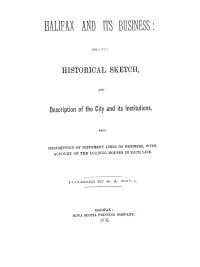 Halifax and Its Business