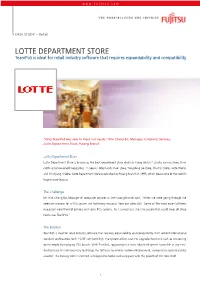 LOTTE DEPARTMENT STORE Teampos Is Ideal for Retail Industry Software That Requires Expandability and Compatibility