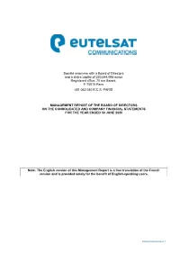 Management Report for the Financial Year Ended 30 June 2020