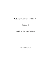 National Development Plan 11 Volume 1 April 2017 – March 2023