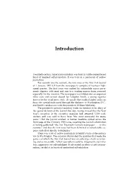 Outline for Introduction