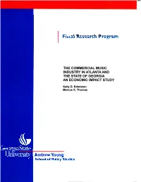 The Commercial Music Industry in Atlanta and the State of Georgia: an Economic Impact Study