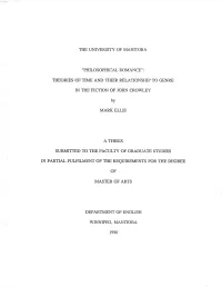 The University of Manitoba Ti{Eories of Time