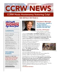 CCRW Hosts Hootenanny Featuring Culp!