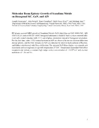 Molecular Beam Epitaxy Growth of Scandium Nitride on Hexagonal Sic, Gan, and Aln