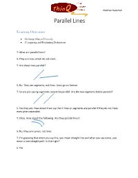 Parallel Lines