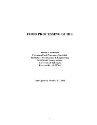 Food Processing Guide