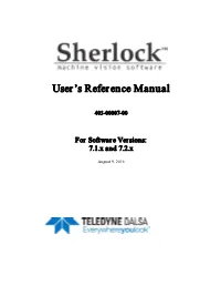 Sherlock 7 Software User's Manual