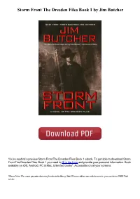 Storm Front the Dresden Files Book 1 by Jim Butcher
