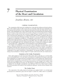 7 Physical Examination of the Heart and Circulation