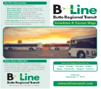 B-Line Schedule