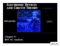 Chapter 5: BJT AC Analysis Two-Port Systems Approach