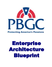 PBGC Enterprise Architecture Blueprint