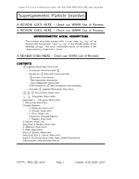 Supersymmetric Particle Searches