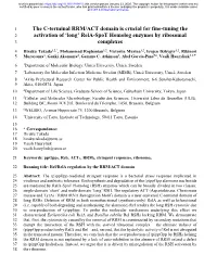 The C-Terminal RRM/ACT Domain Is Crucial for Fine-Tuning the Activation Of