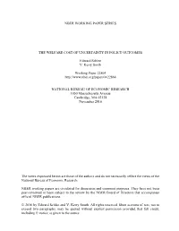 The Welfare Cost of Uncertainty in Policy Outcomes