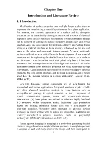 Chapter One Introduction and Literature Review 1