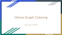 Online Graph Coloring
