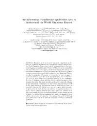 An Information Visualization Application Case to Understand the World Happiness Report