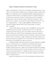 Endogenous Institutions and Game-Theoretic Analysis