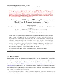 Joint Frequency-Setting and Pricing Optimization on Multi-Modal Transit Networks at Scale