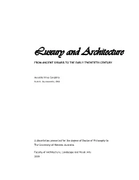 Luxury and Architecture