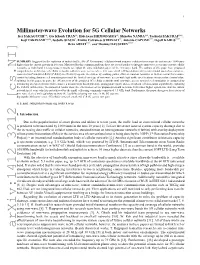 Millimeter-Wave Evolution for 5G Cellular Networks