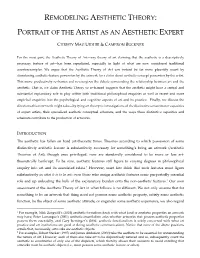 New Work for Aesthetic Theory Of