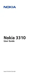 Nokia 3310 User Guide