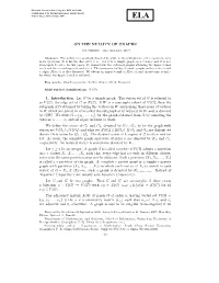 On the Nullity of Graphs∗