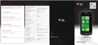 TIPS and TRICKS: SPECIFICATIONS Windows® Phone 7
