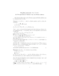 Zhegalkin Polynomials (May. 05, 2020.) (A) the Equivalence of Boolean Rings and Boolean Algebras