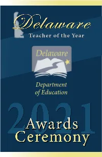 2021 Teacher of the Year Program