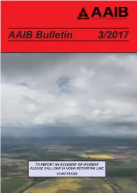 AAIB Bulletin 3/2017