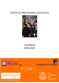 Centre for Data Analytics and Society Handbook 2020-2021