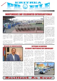 Eritrea Profile 26 May 2021