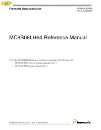 MC9S08LH64 Reference Manual
